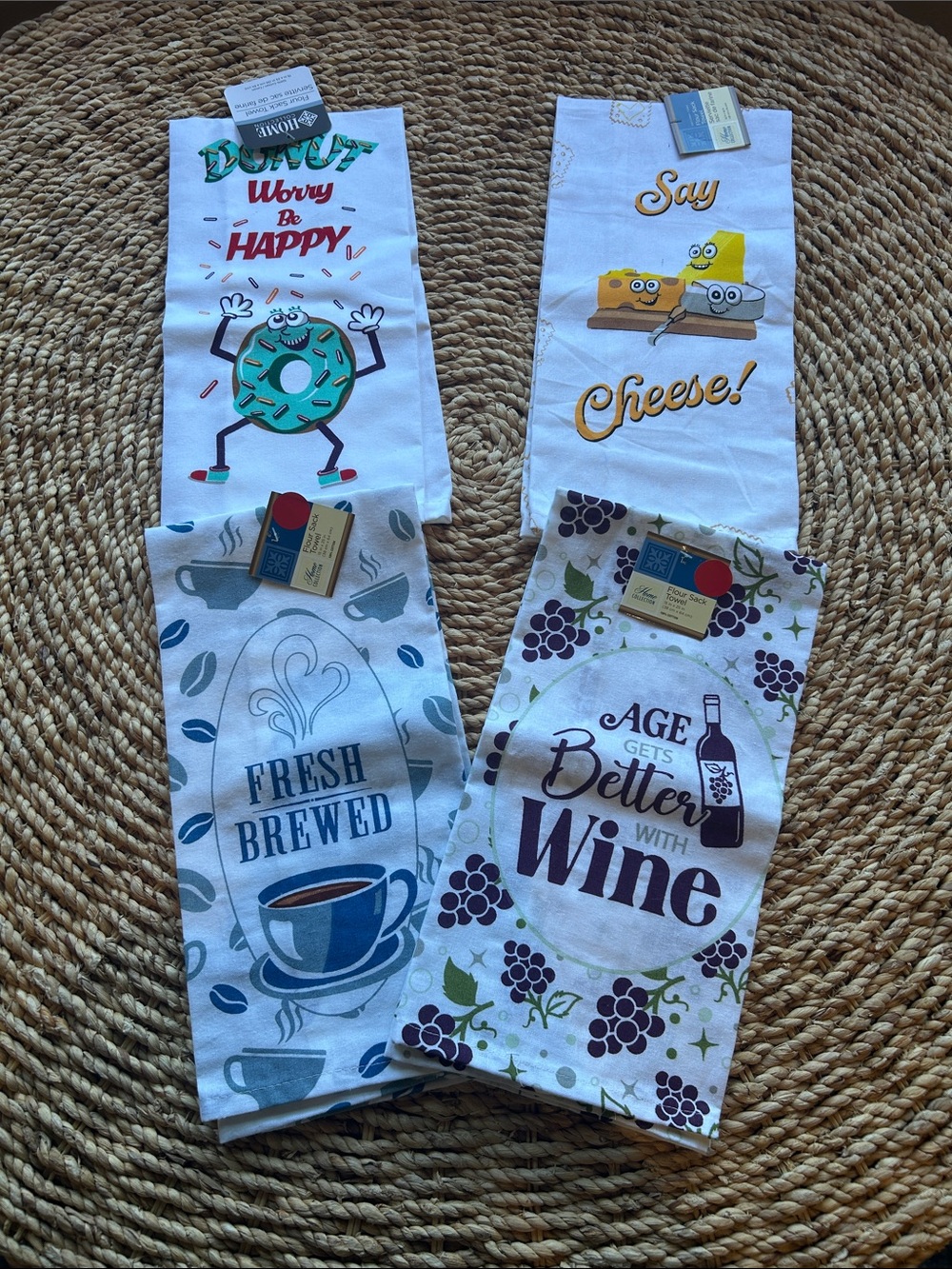 💯% cotton flour sack towels